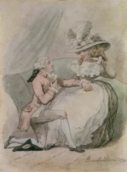 Návrh, 1796 (inkoust a wc na papíře)