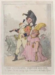 Úspěšný lovec štěstí aneb kapitán Shelalee vedoucí slečnu Marrowfat..., [1802], znovu vydáno 1812.
