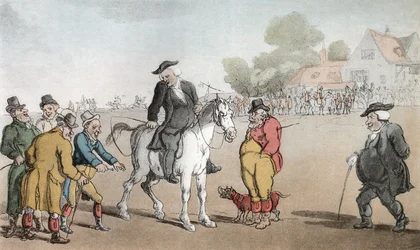 Vicar prodává svého koně, ilustrace z 