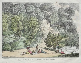 Pohled na panství Sir John Moresheads v Blisland poblíž Bodmin, Cornwall, 1805.