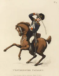 Westminster Cavalry, c.1799 (barevná akvatinta)