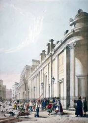 Pohled na Bank of England City of London, 1842