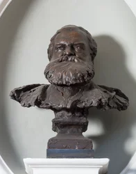 Busta Johna Bretta, kolem roku 1890 (bronzová)
