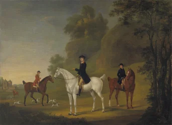 Lord Bulkeley a jeho pustošitelé, jeho lovec John Wells a Whipper-In R. Jennings