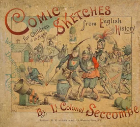 Comic Sketches from English History přední strana obálky, c1884