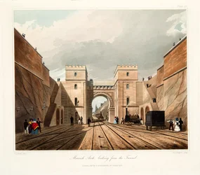 Maurský oblouk, pohled z tunelu, 1831