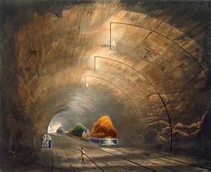 „Tunel“, železnice Liverpool a Manchester, 1833