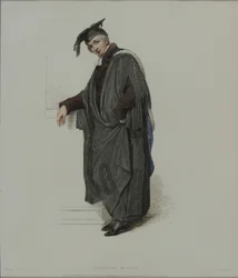 Bakalář práv, vyrytý J. Agarem, publikováno v R. Ackermann