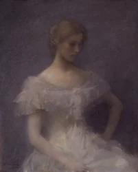 Mladá dívka sedící, 1896.