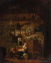 Interiér holandské farmy
