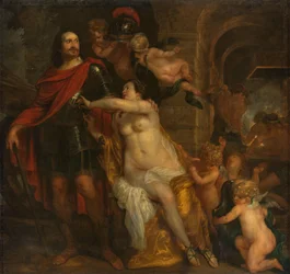 Venus vyzbrojuje válečníka, možná Johana Mauritse ve Forge of Vulcan