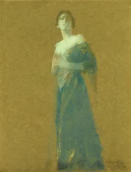Žena v modrém