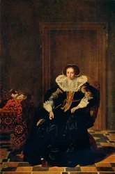 Portrét dámy, 1632, 1909