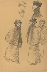 Figurální studie [recto], konec 19.-začátek 20. století.