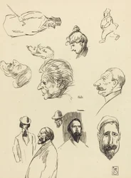 Studie figur a hlav