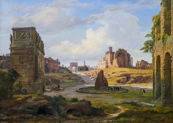 Pohled z Kolosea směrem k Forum Romanum