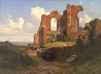Pohled na Terme di Caracalla v Římě
