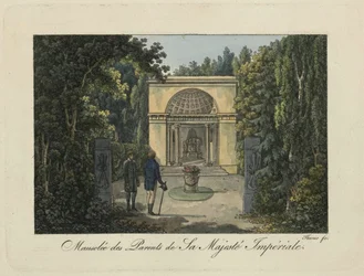 Památník rodičů v parku Pavlovsk, 1810s.