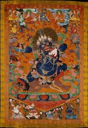 Yamantaka, ničitel boha smrti, kolem 1700-30
