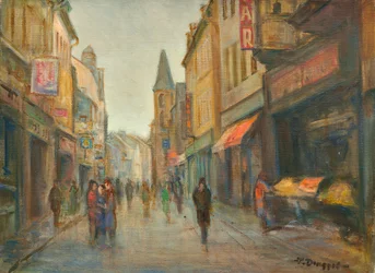Ulice v dešti (Paříž)