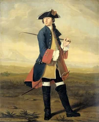 Portrét Ludolfa Backhuysena II., malíře, v uniformě dragounů