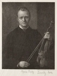 Staří italští mistři: Portrét Timothyho Colea Muž s houslemi, 1892.