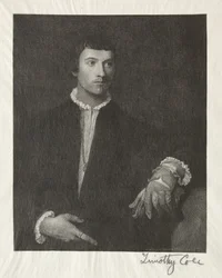 Staří italští mistři: Muž s rukavicemi, 1887.