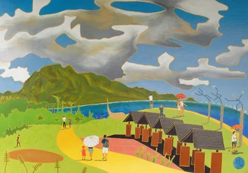 Cesta zpět domů, Taitung, 2014, olej na plátně