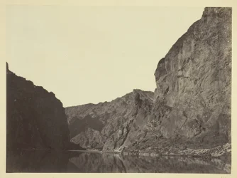 Černý kaňon, řeka Colorado, pohled po proudu z tábora Big Horn