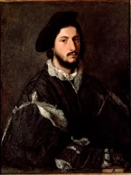 Portrét Vincenza Mosti Malba od Tiziana Vecellia zvaného Tizian (asi 1490-1576)