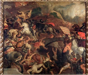 Bitva u Cadore, v roce 1508 - Malba