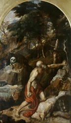 Kající svatý Jeroným, c. 1550.