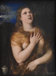 Francouzsky: Madeleine pénitente Penitent Magdalene