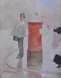 Billet-mignon, 1897 (tužka a wc na papíře)