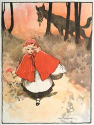 Scéna z Červené Karkulky, 1900