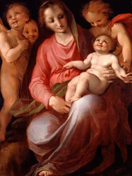 Madonna a dítě s nemluvnětem St John, 1570.