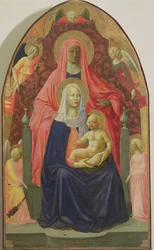 Panna a dítě se svatou Annou, 1424 (tempera na panelu)
