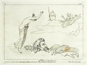 (2) Flaxman Iliad 1793, rytina 1795, 185 x 251 mm