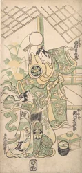Scéna z upravené hry Soga Play, ca. 1745, ca. 1745.