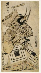 Nakamura Nakazō I a Ichikawa Danjūrō ​​IV. Torii Kiyomitsu I.