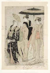 Herci ve hře Oakinai Hiruga kojima, divadlo Nakamura, XI1784, 1784 (woodblock)