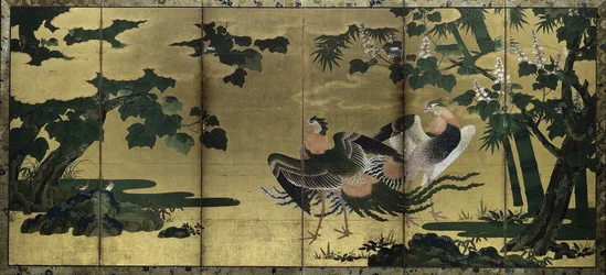 Phoenixes a Paulownia, konec 1500s.