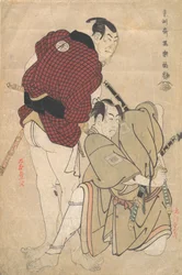 Ichikawa Omezo Jak jsem viděl Hyotaro Návrh d Otaku rainbow Good As Ukiyo and Fence, 1794-95.