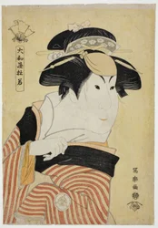 Yamatoya Tojaku (Herec Iwai Hanshiro IV jako Otoma, dcera Ohina z Inamuragasaki v Kamakuře) (Yondai-me Iwai Hanshiro no Kamakura Inamuragasaki no Ohina musume Otoma)