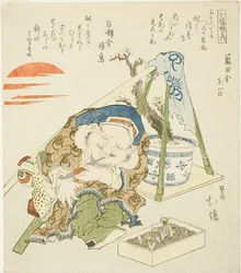 Daikoku, ze série "Sedm bohů štěstí (Shichi fuku jin no uchi)".