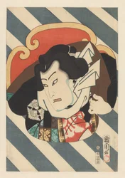 Portrét zápasníka sumo Nuregami Chôgorô