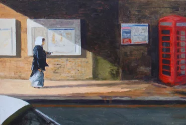 Pod mostem, 2007 (olej na desce)