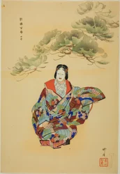 Senju, ze série "Sto dramat (Nogaku hyakuban)"