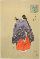 Toboku, ze série "Sto no dramat (Nogaku hyakuban)"