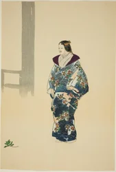 Tomonaga, ze série "Sto no dramat (Nogaku hyakuban)"